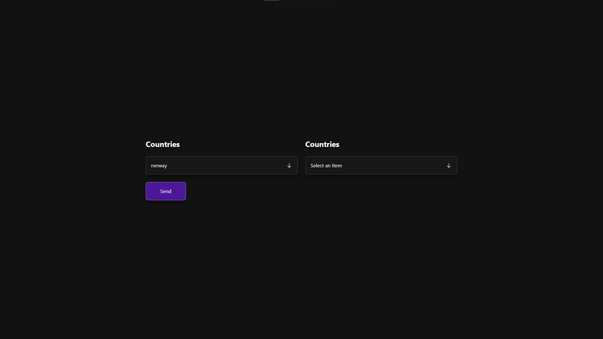 Custom drop down